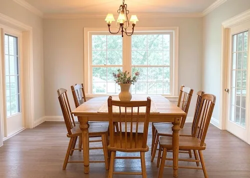 Photo salle à manger repeinte